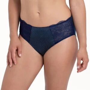 Orely Slip A Vita Midi Blu Mare 1382