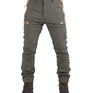 Pantalone Masseria Softshell 18 Verde/Arancio Fluo