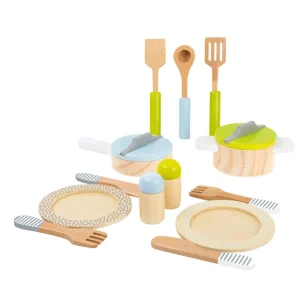 Set piatti legno | Cucina Accessori 15 pezzi