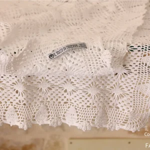 Copertina per Neonato 100% cotone Désirée – realizzata a mano – HandMade