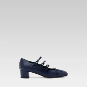 Kina - Navy blue patent leather Mary Janes pumps
