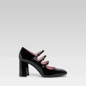 Keel - Black patent leather Mary Janes pumps