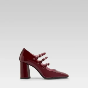 Keel - Burgundy patent leather Mary Janes pumps