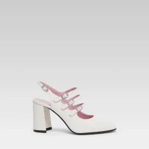 Promise - Ivory patent leather slingback Mary Janes