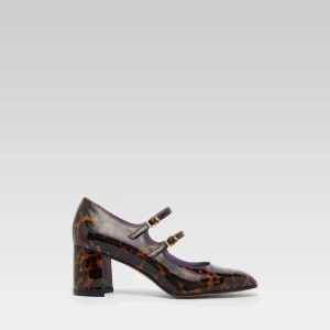 Alice - Leopard patent leather Mary Janes pumps