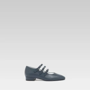 Little Kina - Navy blue leather Mary Janes