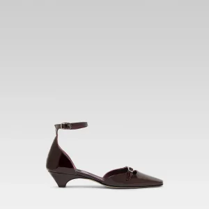 Emma - Brown patent leather ballet flats