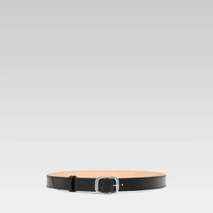 Jeanette - Black leather belt