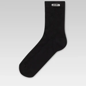 Cathy - Short black checkered socks