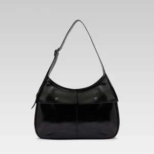 Orsay - Black naplack leather shoulder bag
