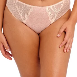 Lucie Slip A Vita Alta Con Dettagli In Pizzo Pale Blush