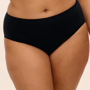 Smooth Slip In Cotone A Vita Alta Nero