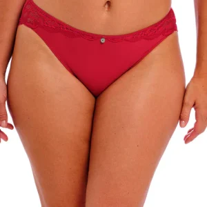Slip Reflect Vita Midi con Pizzo e Microfibra Taglio Laser