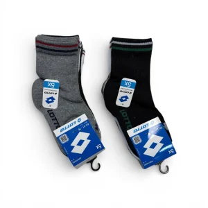 5-Pack Calza Midi Quarter Bimbo Bike in Cotone Lotto Art.HIKING_B_2