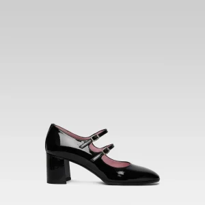 Alice - Black patent leather Mary Janes pumps