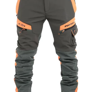 Pantalone Masseria SoftShell Cinghiale 57 Verde/Arancio Fluo