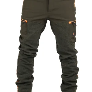 Pantalone Masseria SoftShell 17 Verde/Arancio Fluo
