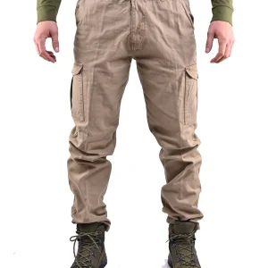 Pantalone Twill Cotone Sabbia