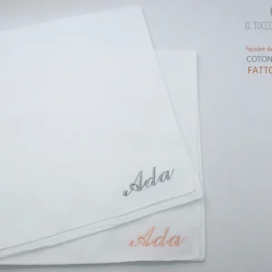Fazzoletti Cotone Personalizzati con Nome - Fatti a Mano per Ogni Occasione