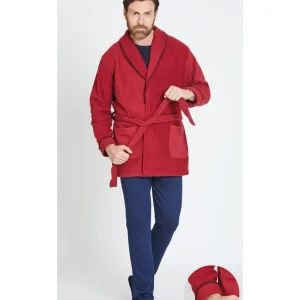 Giacca da camera da uomo in Pile