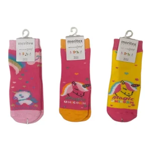 Calza Corta Bimba Antiscivolo in Caldo Cotone Meritex Art.4453 UNIMAGIC