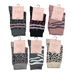 Calza Corta Bimba in Caldo Cotone Fantasia Scopri Art.BIRBA