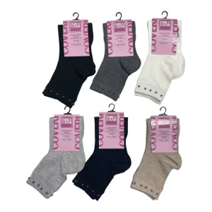 Calza Corta Donna in Caldo Cotone con Applic Enrico Coveri Art.KIMBERLY