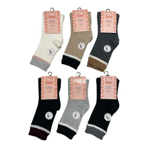 Calza Corta Donna in Caldo Cotone e Lana Fantasia Costina Enrico Coveri Art.BUFFY-2ass