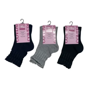 Calza Corta Donna in Caldo Cotone Fantasia Enrico Coveri Art.ELISA 343C