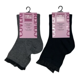 Calza Corta Donna in Caldo Cotone Fantasia Enrico Coveri Art.LEONORE-1ASS