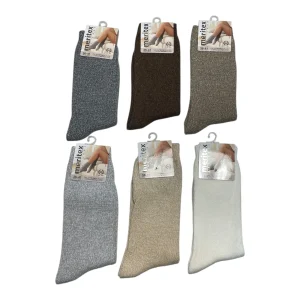 Calza Corta Donna in Caldo Cotone Maglia Lavorata Meritex Art.408 UNITO