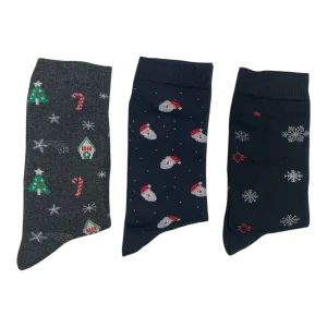 Calza Corta Uomo in Caldo Cotone Natalizia I Morbidosi Art.NAT402