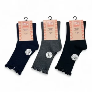 Calza Midi Donna con Lana Costina e Bordino Arricciato Enrico Coveri Art.CHLOE-2C