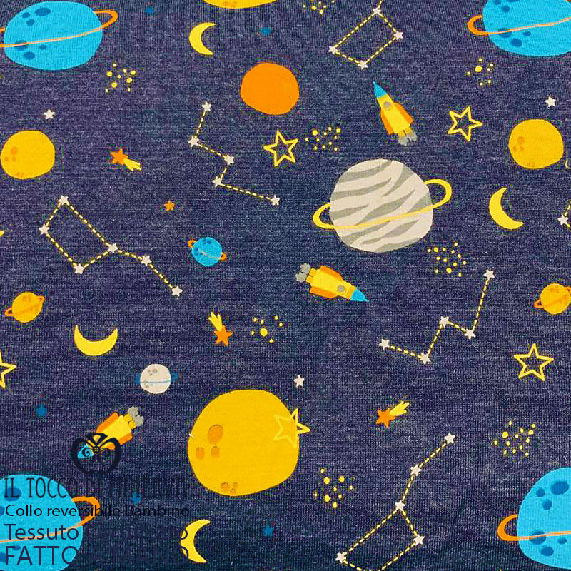 Collo da Bambino in Cotone Certificato Universo senape - Fatto a Mano - immagine 7