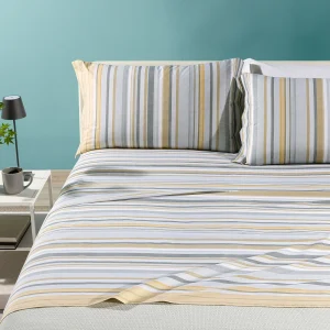 Completo Lenzuola In Cotone Bristol Matrimoniale Caleffi