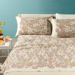 Completo Lenzuola In Cotone Dea Matrimoniale Caleffi