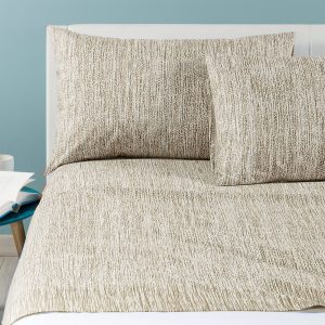 Completo Lenzuola In Cotone Perle Matrimoniale Caleffi