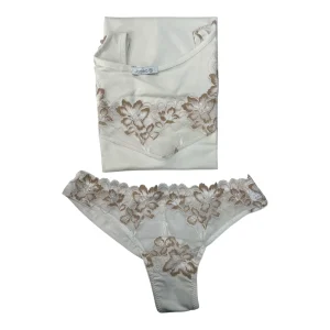 Coordinato Donna Canotta Spalla Larga + Brasiliana Modal e Pizzo Jadea Art.4853