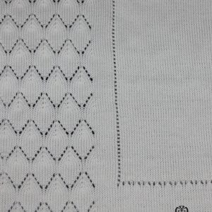 Copertina per Neonato Pura Lana Panda Panna - Fatto a mano