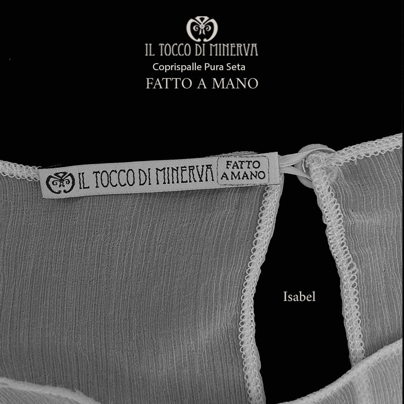 Coprispalle Isabel pura seta - Fatto a Mano - immagine 2