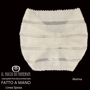 Coprispalle da Sposa Martina mohair lana e seta - Fatto a Mano