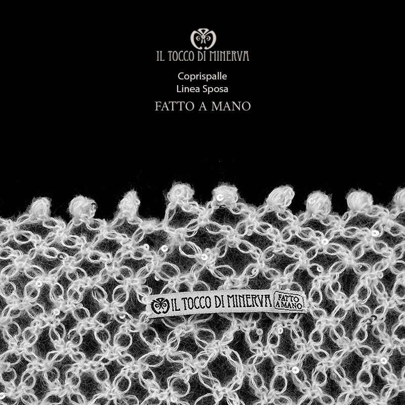 Coprispalle da Sposa Anna mohair cashmere e seta - Fatto a Mano - immagine 2