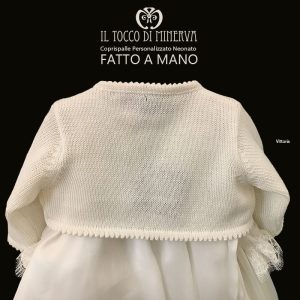 Coprispalle Neonato in cotone Vittoria - Fatto a Mano