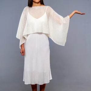 Coprispalle Janet con manicotti in mohair