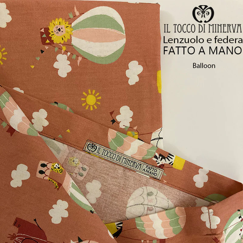 Lenzuolo con Federa bimba balloon - Fatto a Mano - immagine 3