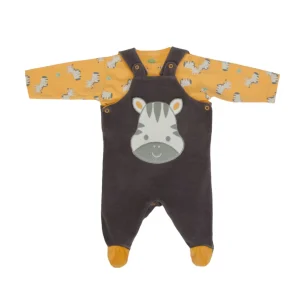 FS Baby - Tutina Salopette Ciniglia + maglietta coordinata 100% Cotone