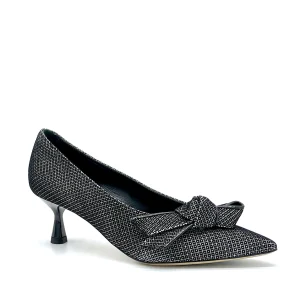 Décolleté in camoscio stampato con fiocco - Cod. 54515