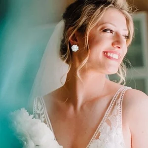 Orecchini Linea Sposa Mini Kim Cristallo Perle Swarovski Realizzati a mano