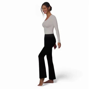 Leggings Donna in Cotone Felpato modello a Zampa Jadea Art.4369