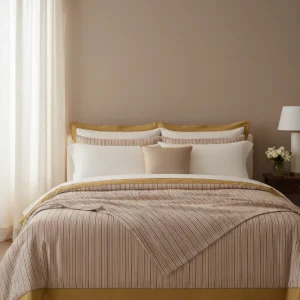 Lenzuola matrimoniali Biancoperla Garis Eko